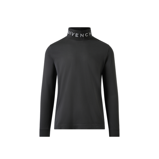 Faded Logo Dyed Long Sleeve T-Shirt in Black/Grey