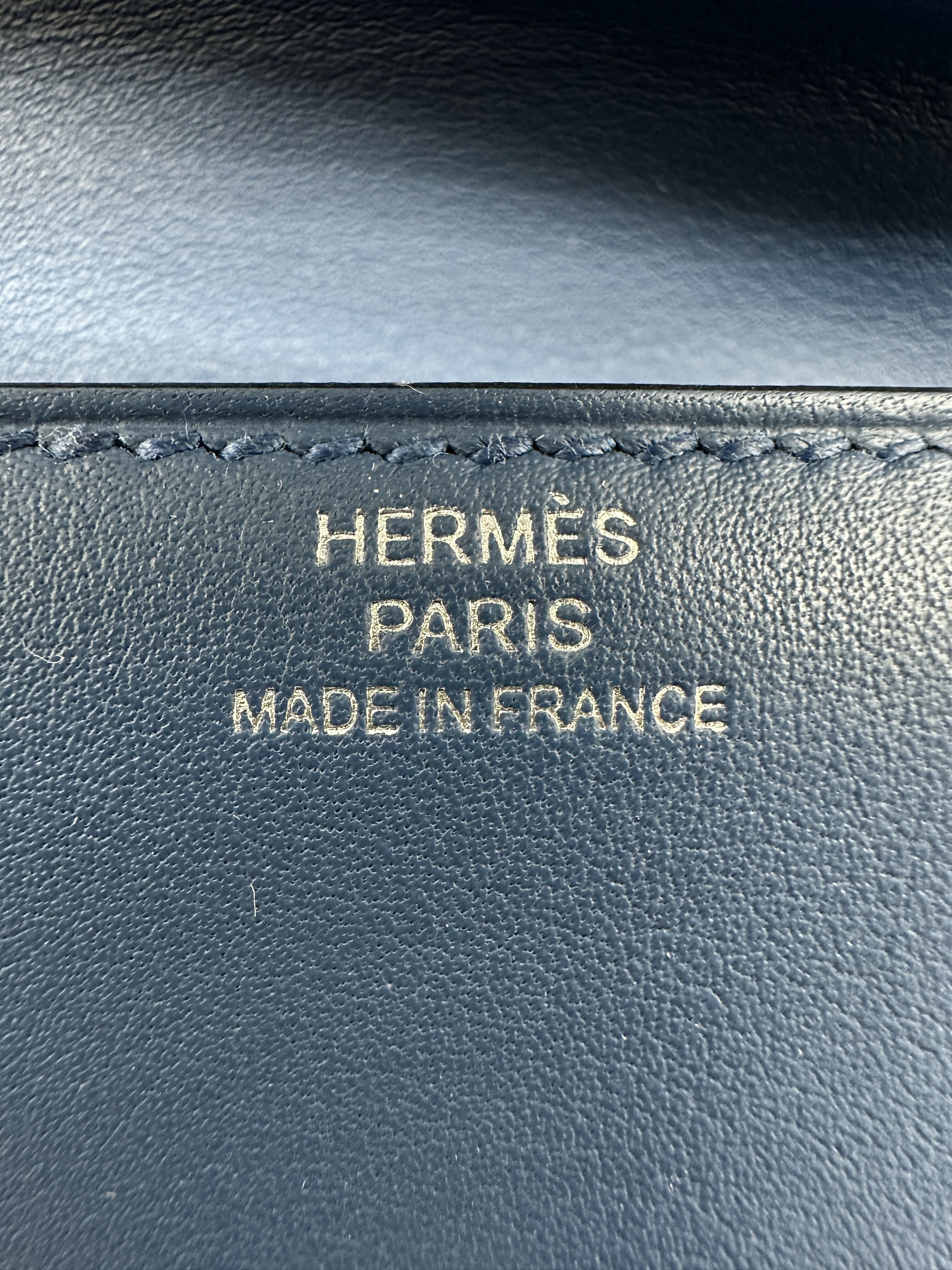 Hermès Kelly Doll Blue Tie / Caban Swift PHW K