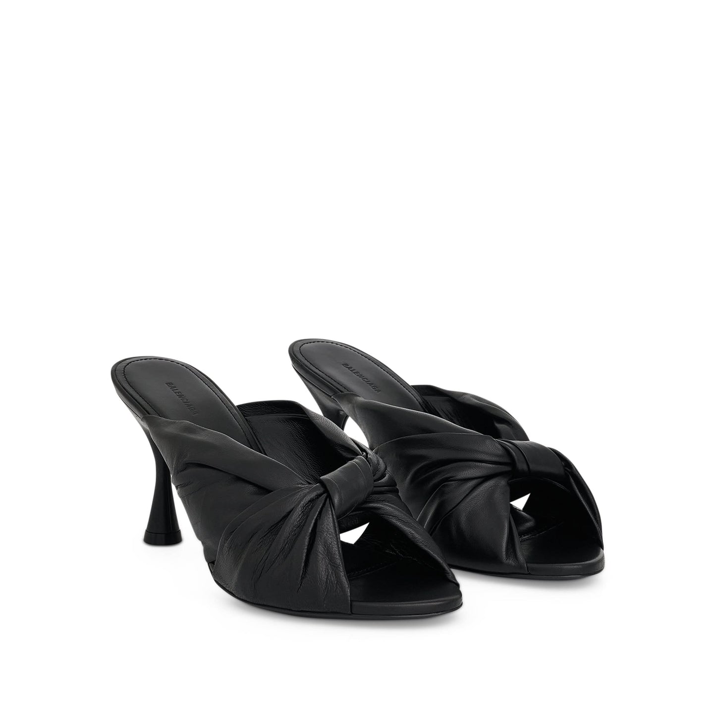 Drapy 80Mm Mule Sandal in Black