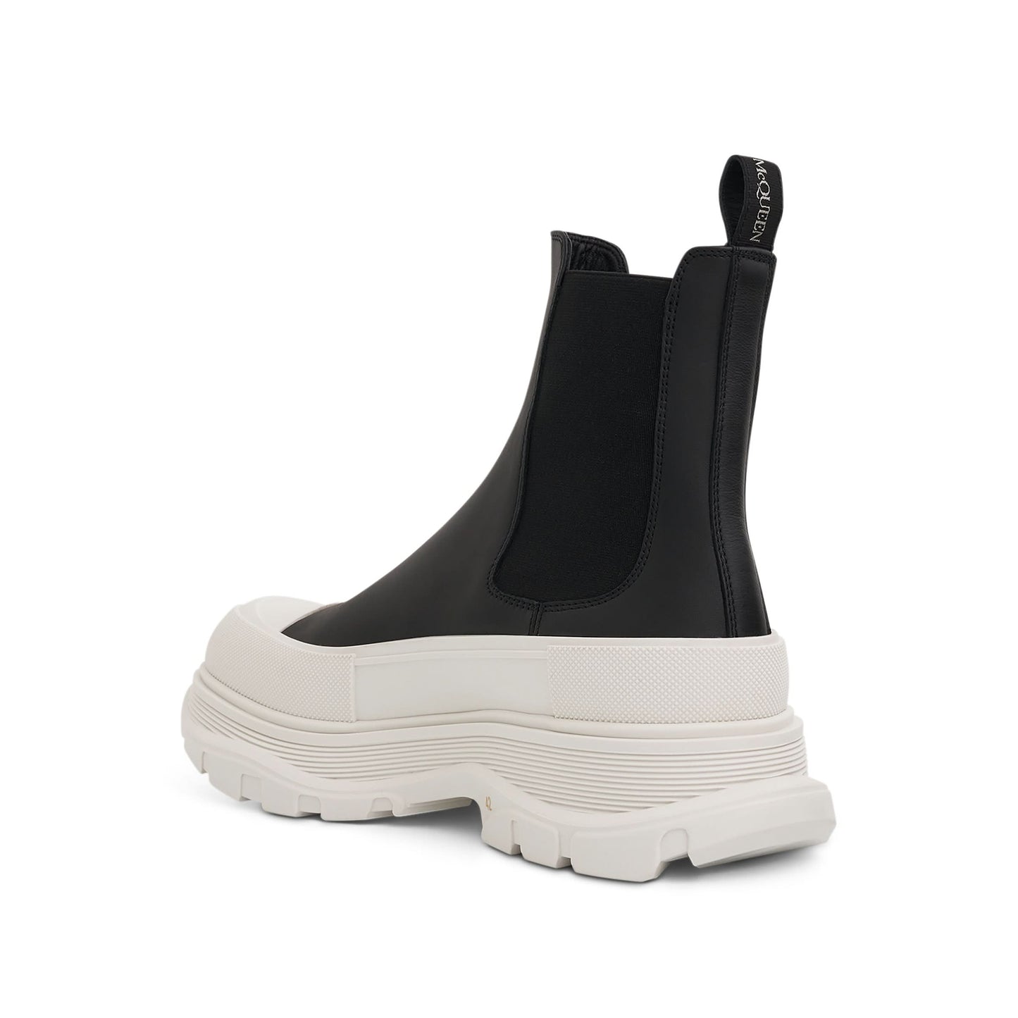 Tread Slick Ankle Boots in Black/White