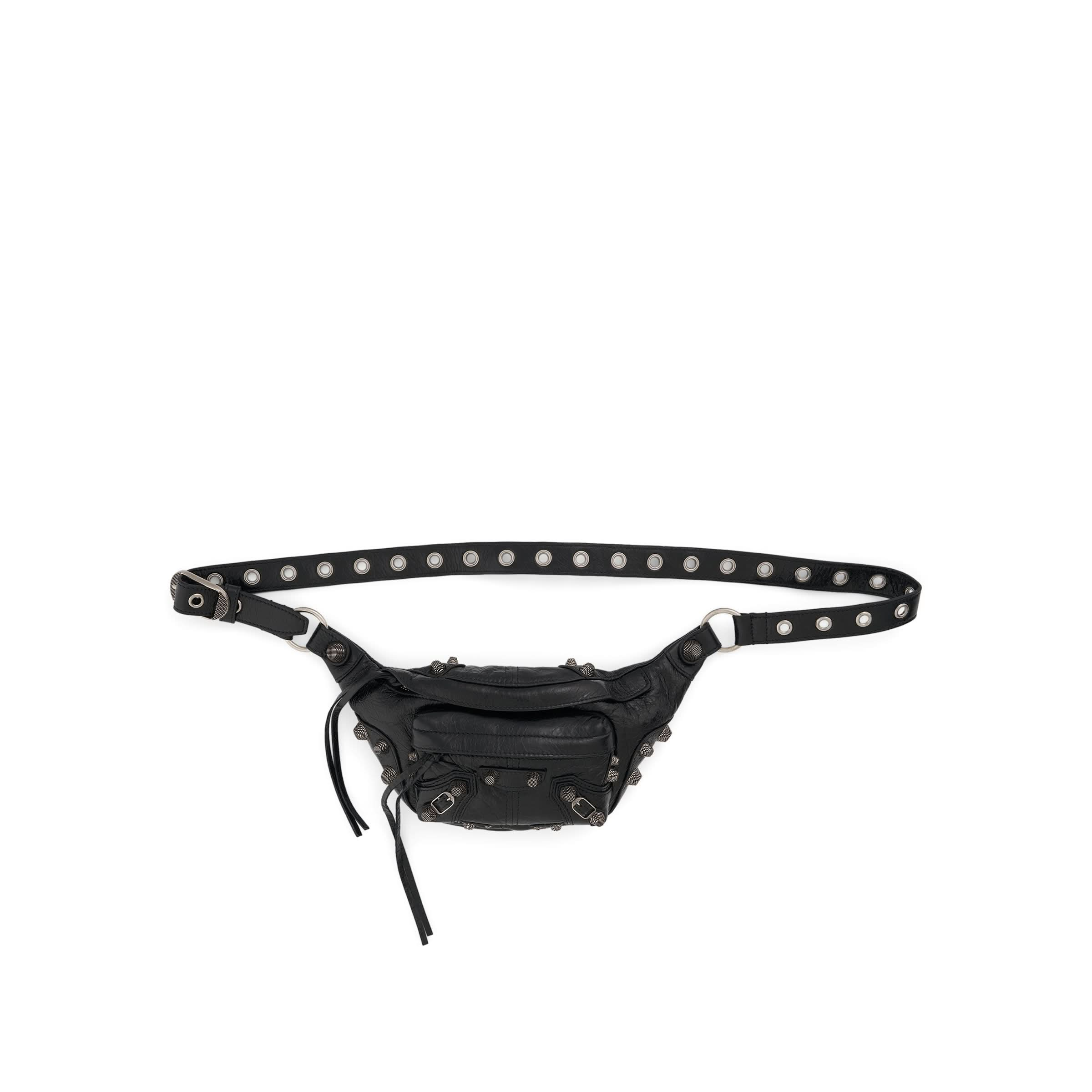 Le Cagole Men Belt Bag S in Black