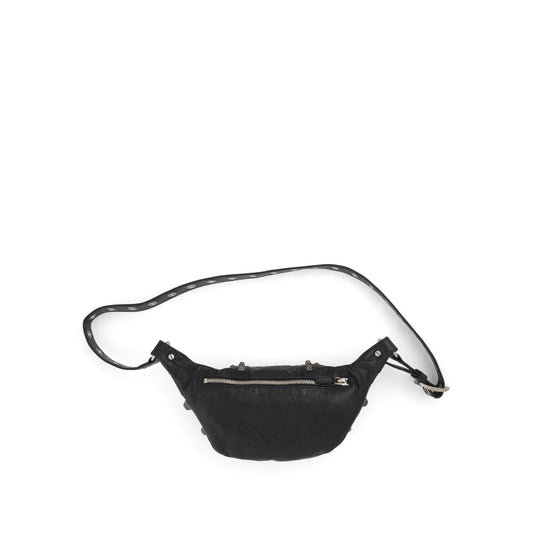 Le Cagole Men Belt Bag S in Black