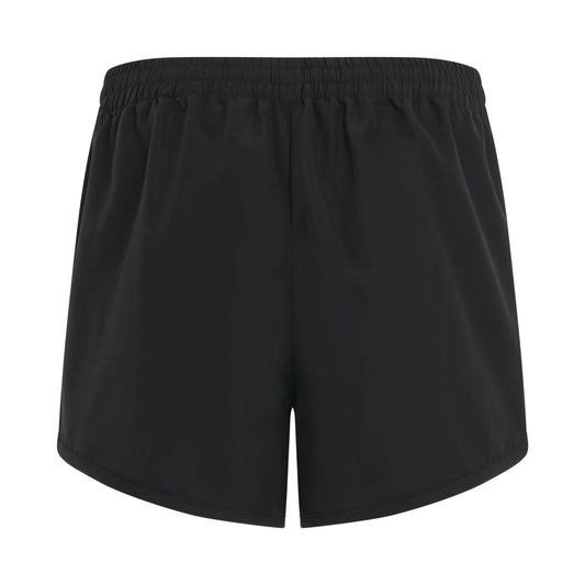 Technical Faille Running Shorts in Black