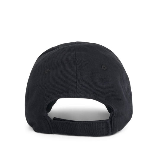 3B Balenciaga Cap in Faded Black/White