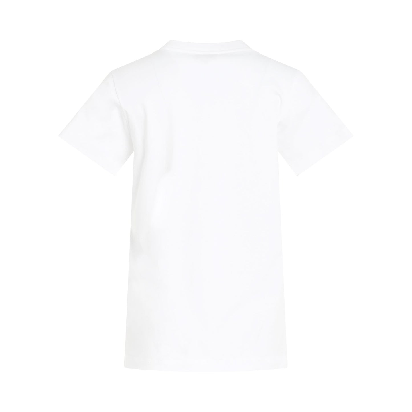 Warped Print T-Shirt in White