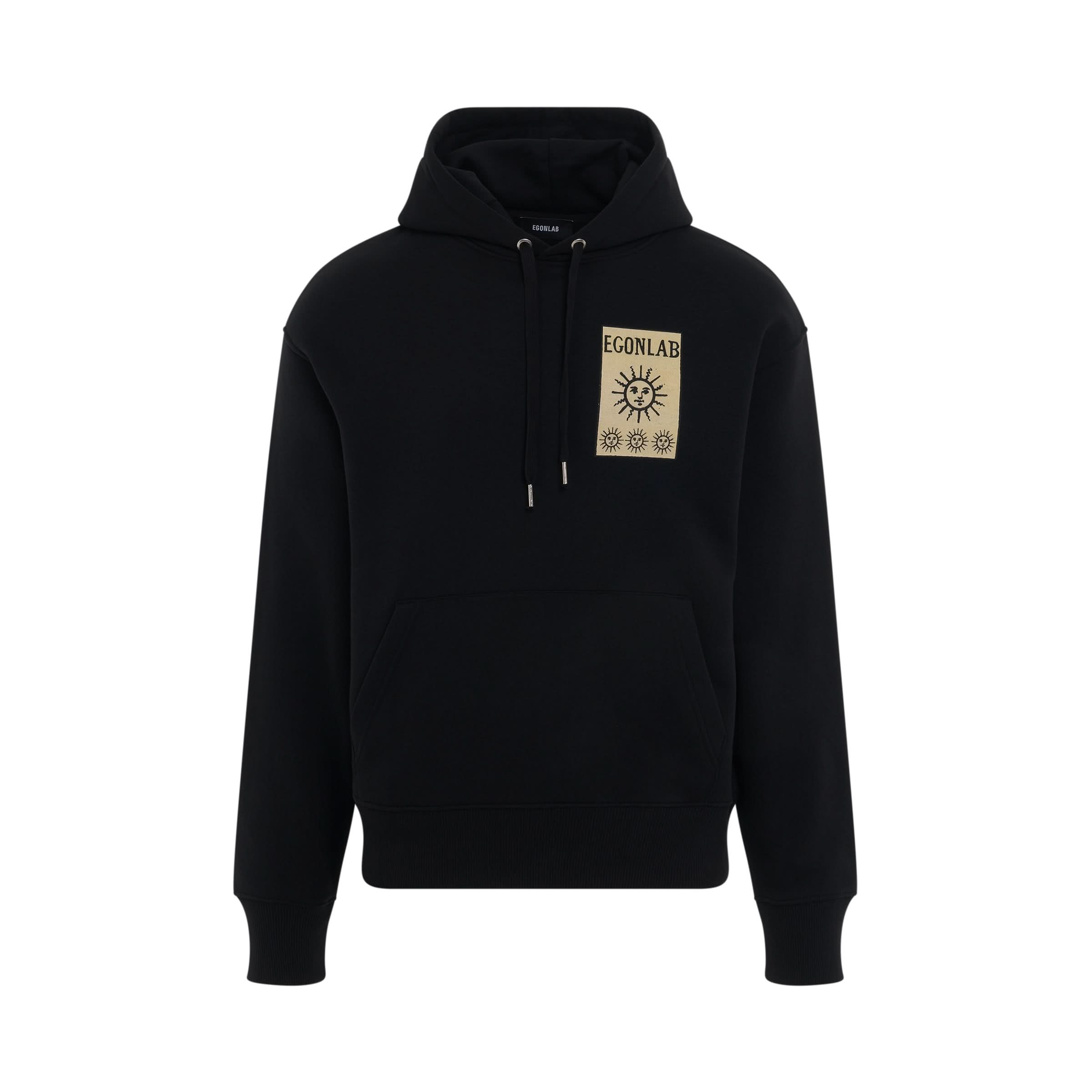 Sun Nine Hoodie in Black