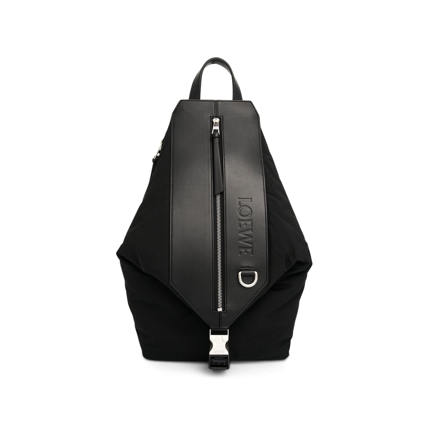 Convertible Puffer Backpack in Black