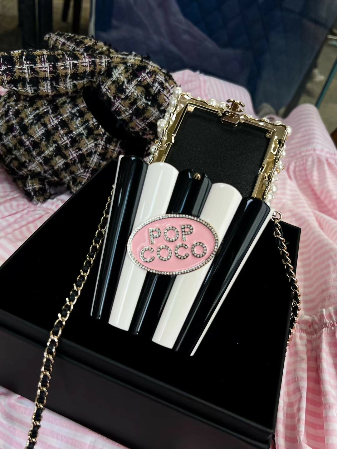 Chanel 2024 popcorn minaudière bag