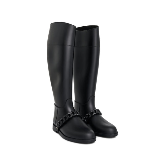 Chain Rainboot in Black