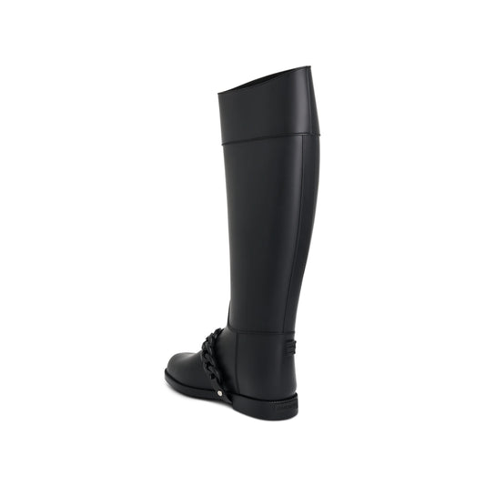 Chain Rainboot in Black