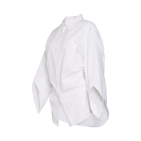 Wing Twisted Shirt in White