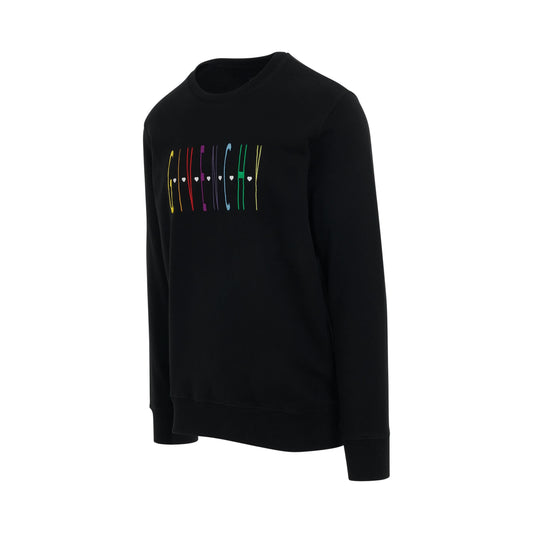 Disney Oswald Rainbow Sweatshirt in Black