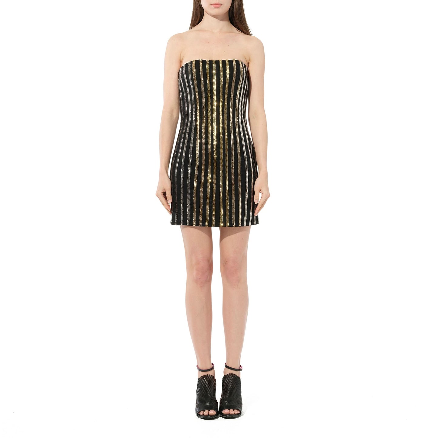 Dress in Gold and Black