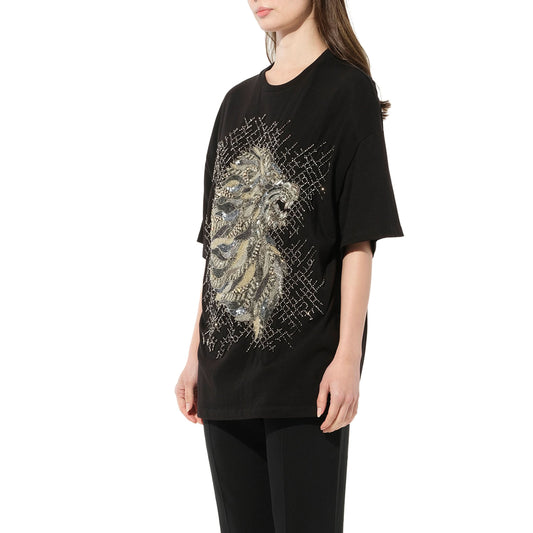 Lion Jewel T-Shirt in Black