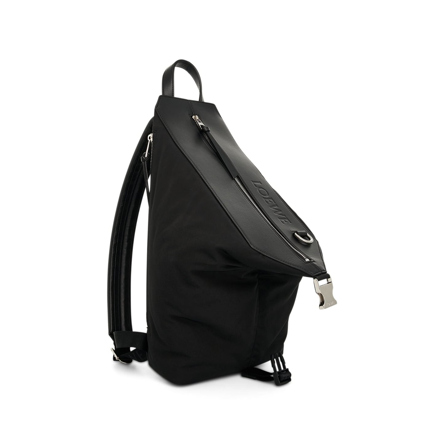 Convertible Puffer Backpack in Black