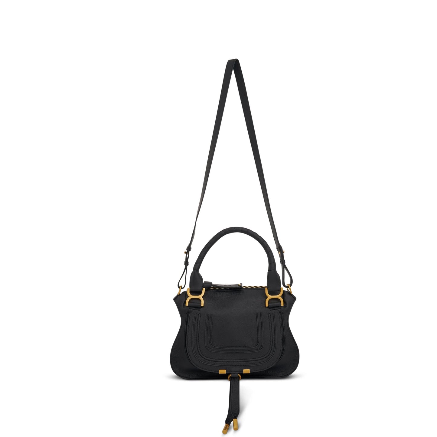 Marcie Small Double Carry Bag in Black