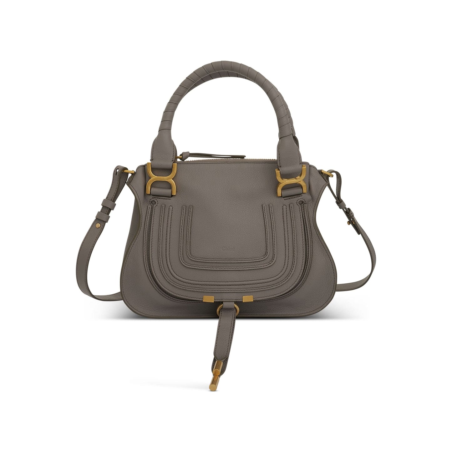 Marcie Small Double Carry Bag in Cashmere Grey