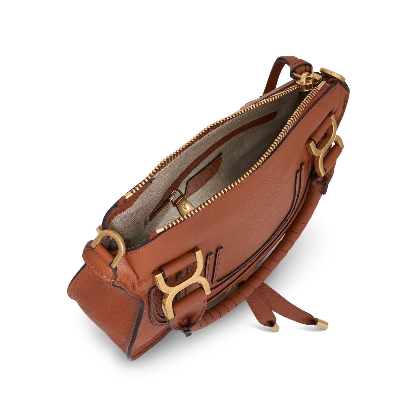 Marcie Mini Double Carry Bag in Tan