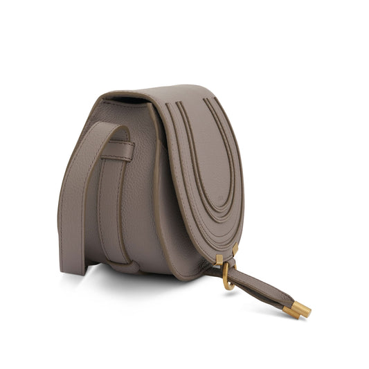 Marcie Small Saddle Bag in Cashmere Grey