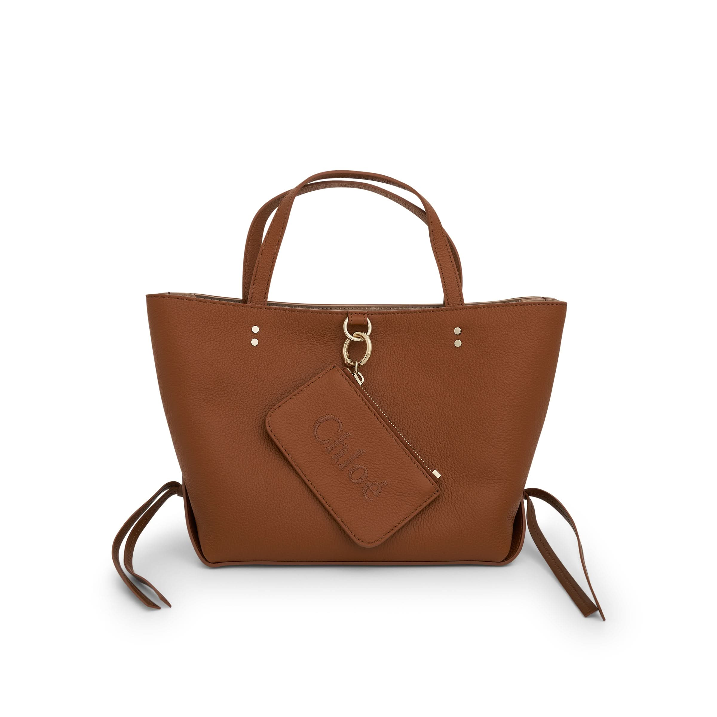 Sense Small East West Tote Bag in Tan