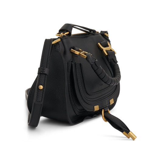 Marcie Mini Double Carry Bag in Black