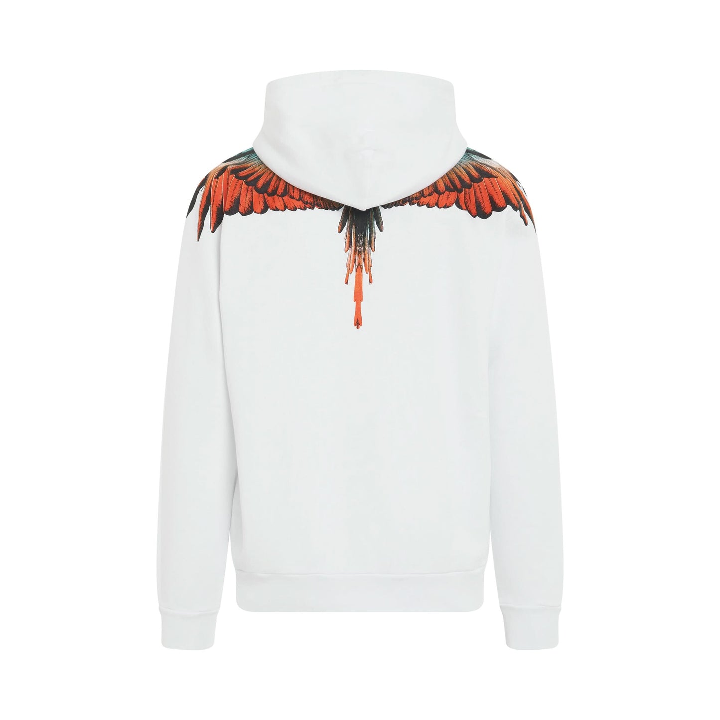 Icon Wings Regular Fit Hoodie in White/Orange