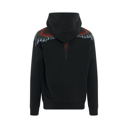 Icon Wings Regular Fit Hoodie in Black/Red