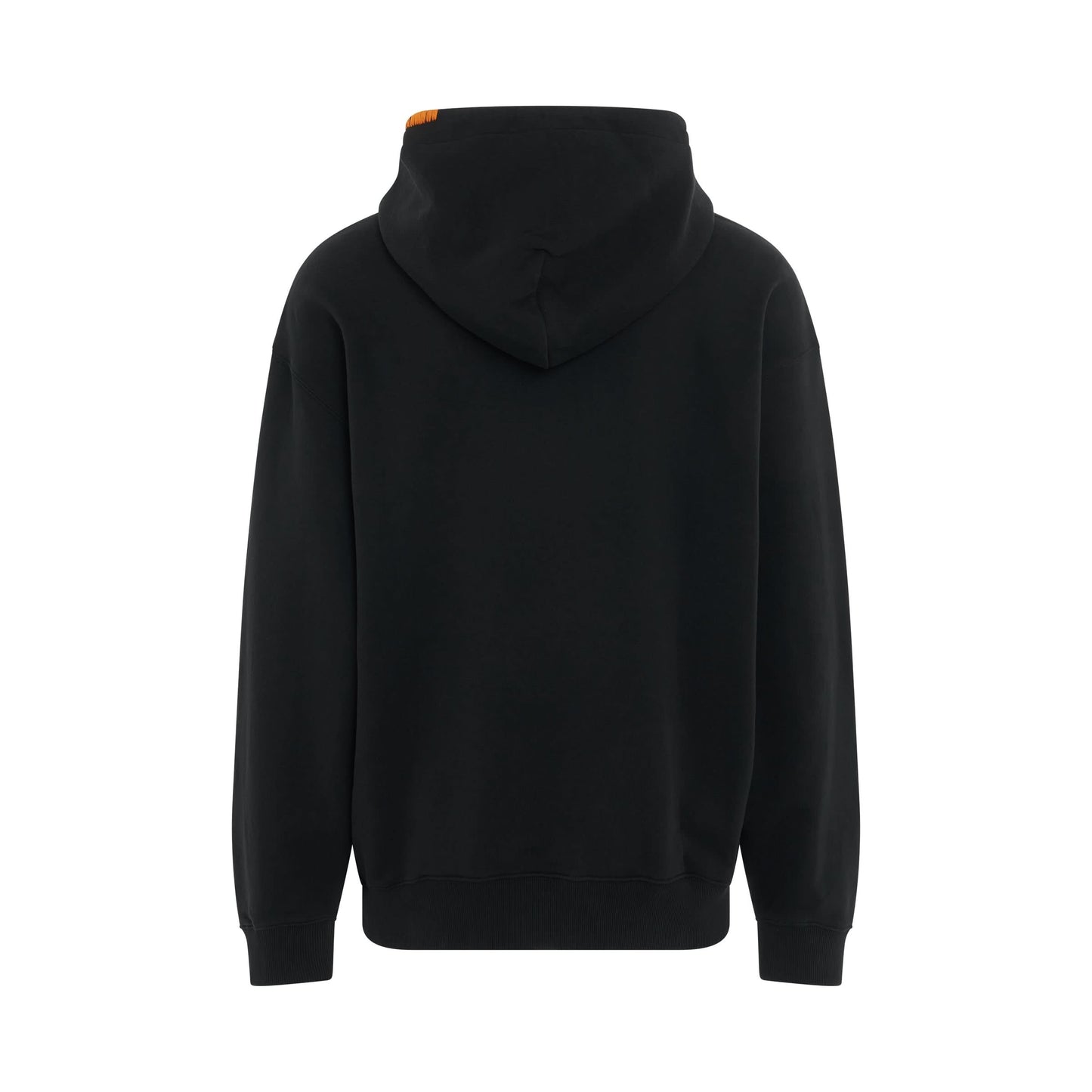 Stitch Cross Comfort Hoodie in Black/Orange