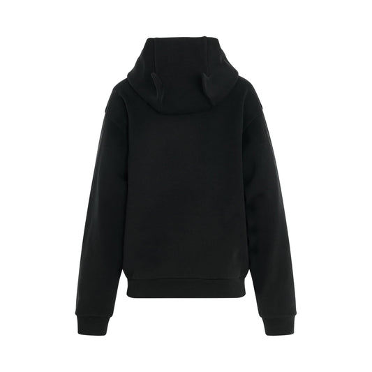 Horn Hoodie in Black