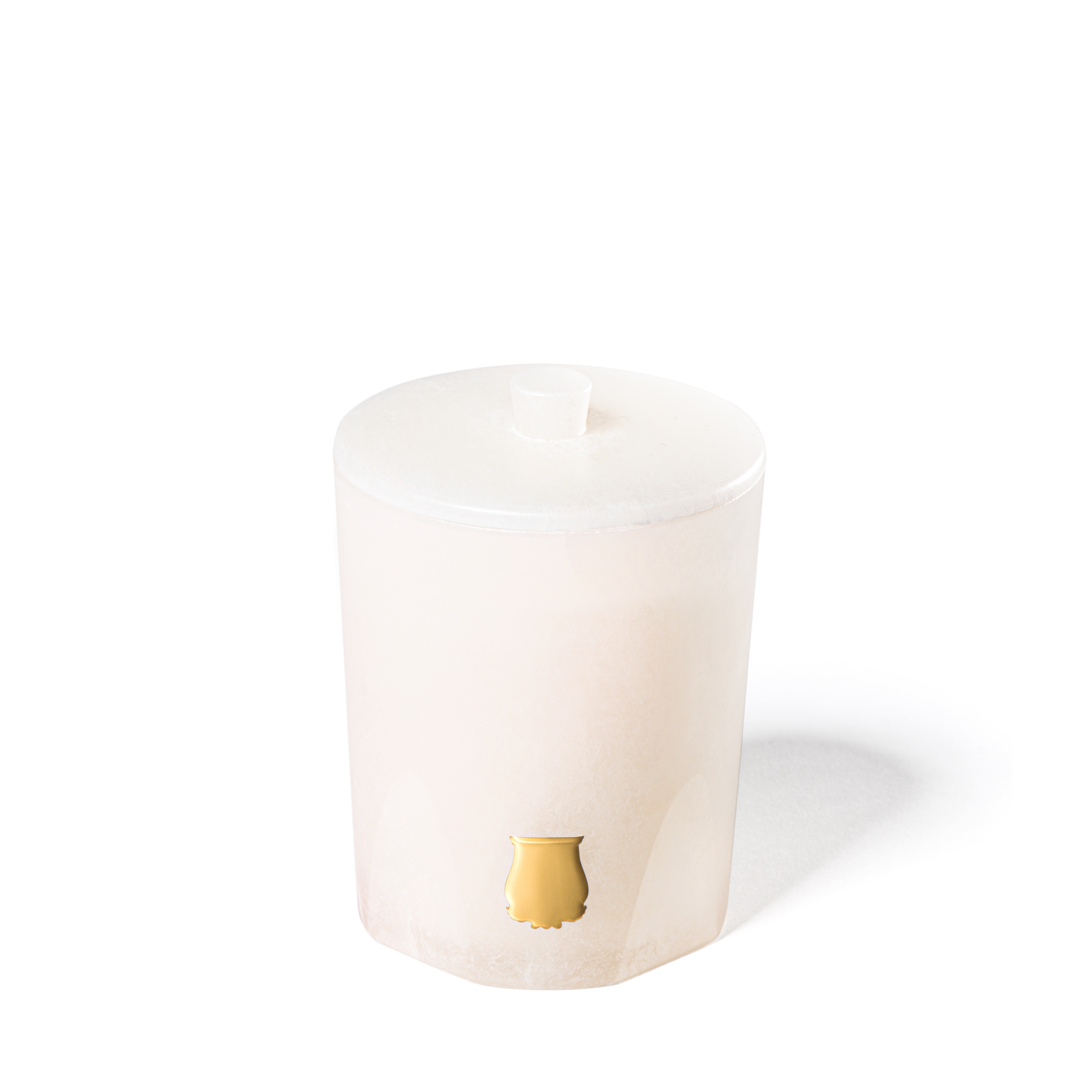 Vesta Alabaster Candle with Lid