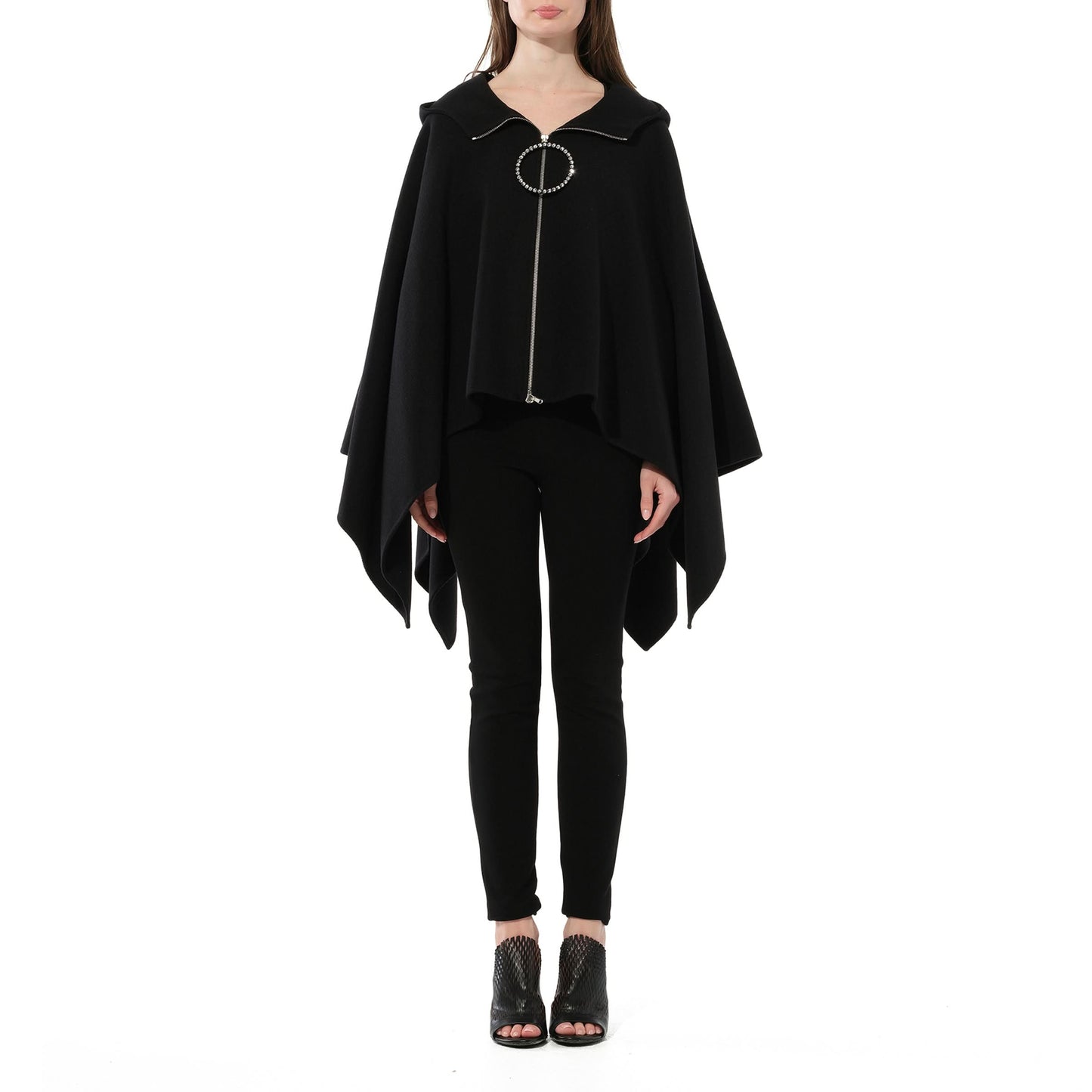 Cape With Zip in Black