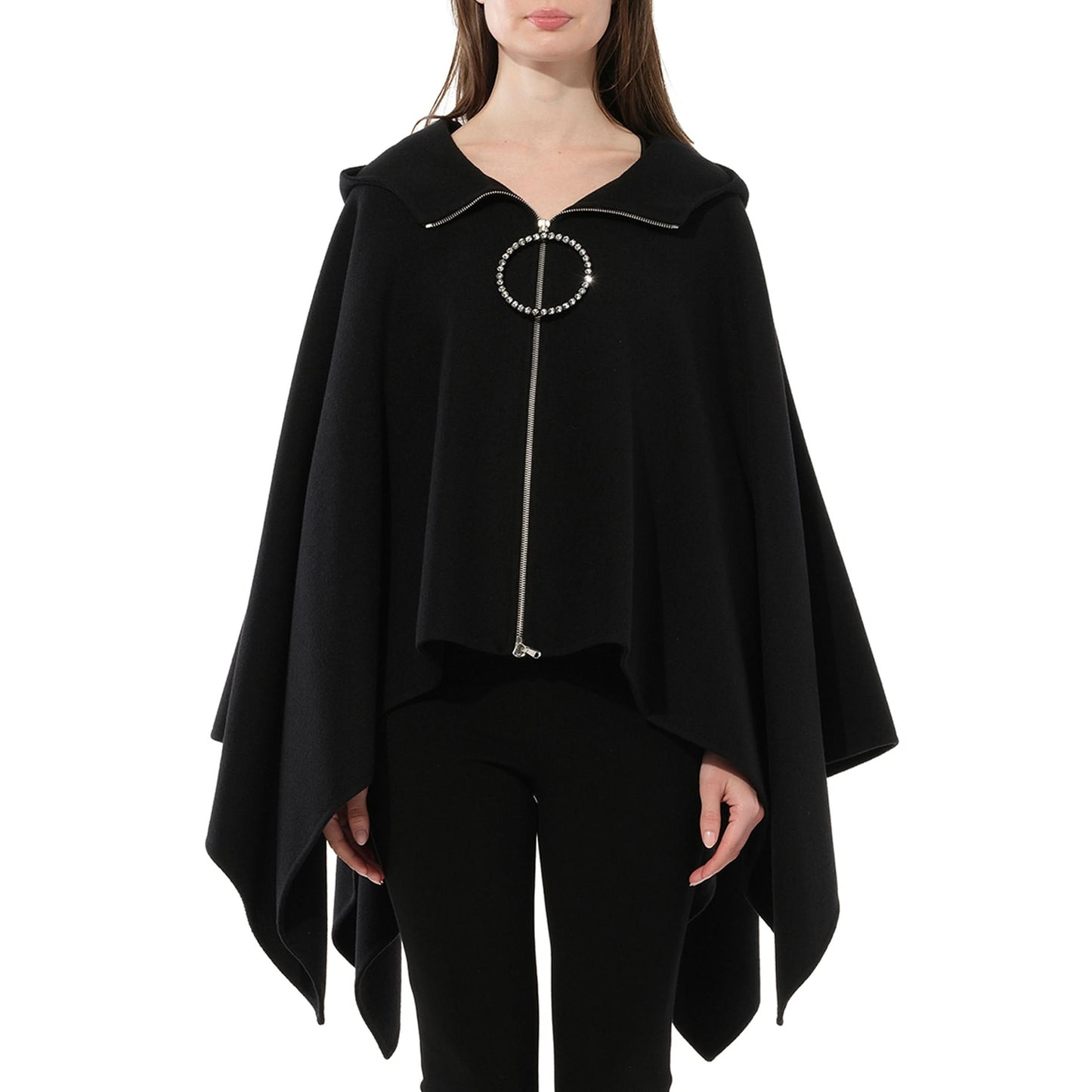 Cape With Zip in Black