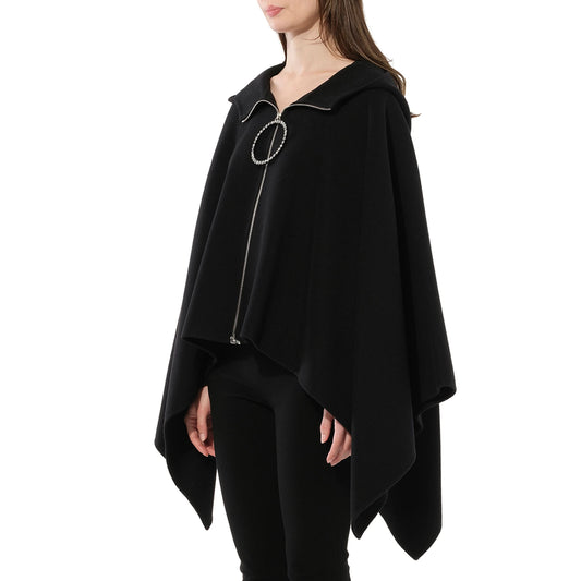 Cape With Zip in Black