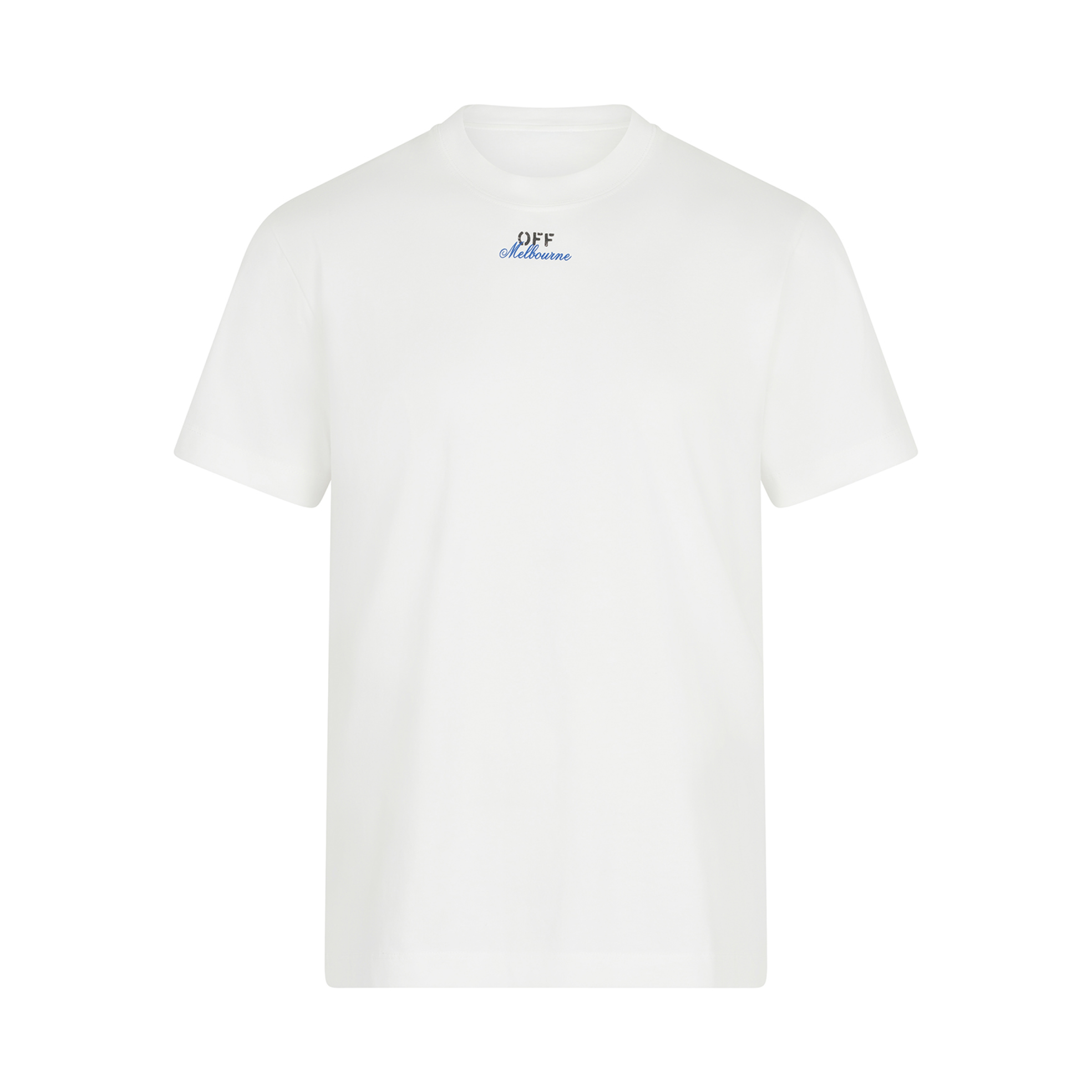 Short Sleeve T-Shirt in White Blue