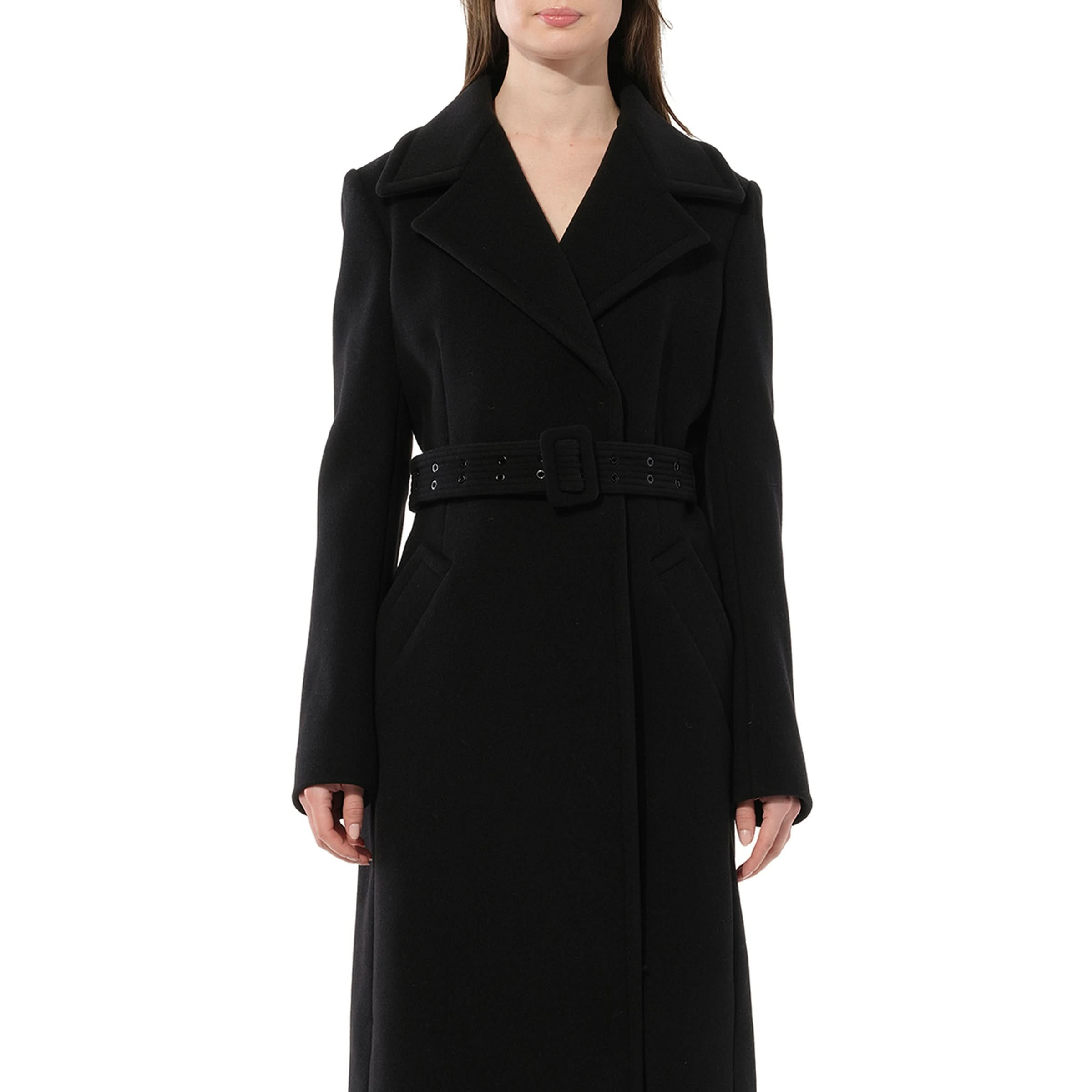 Coat And Belt in Black