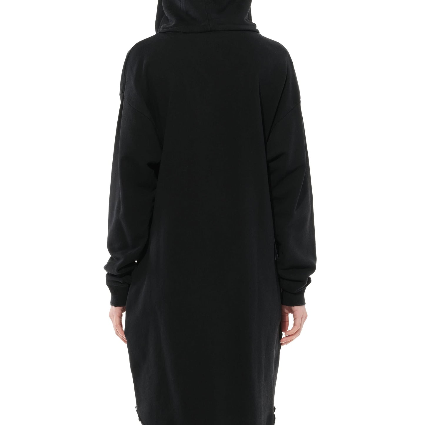 Creatures Hooded Dress in Black