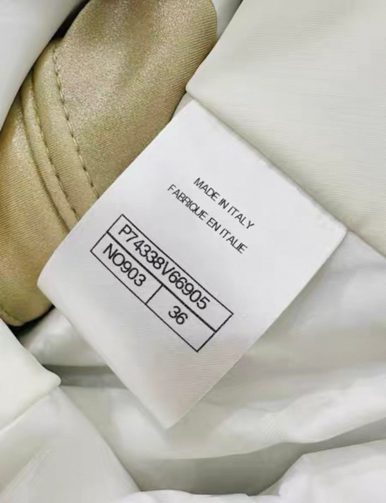 Chanel 23N Coco Neige Iridescent Champagne Gold Jacket and pant ski Set