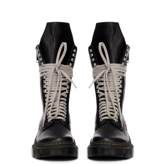 Rick Owens x Dr. Martens 1918 Calf Length Boots in Black