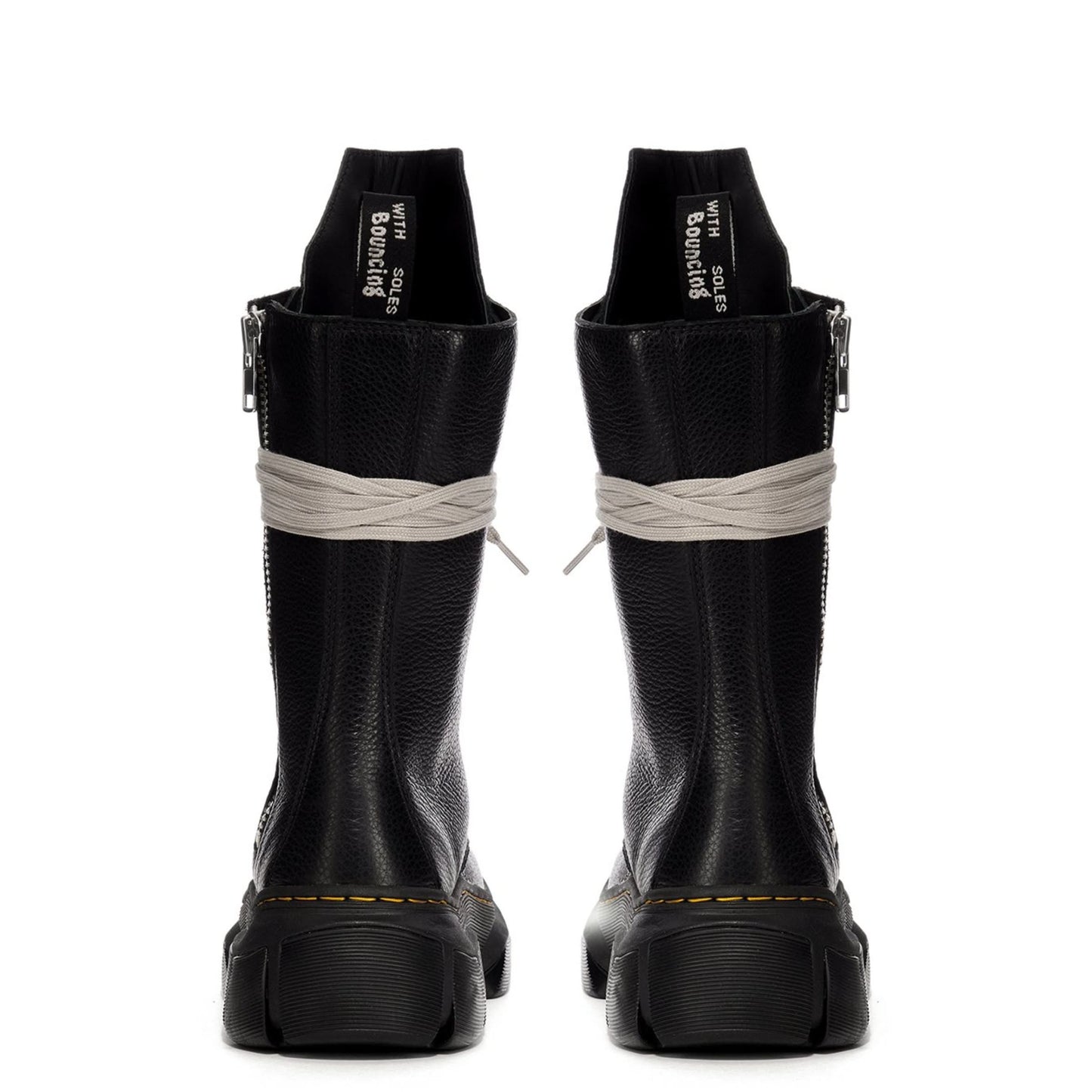 Rick Owens x Dr. Martens 1918 Calf Length Boots in Black