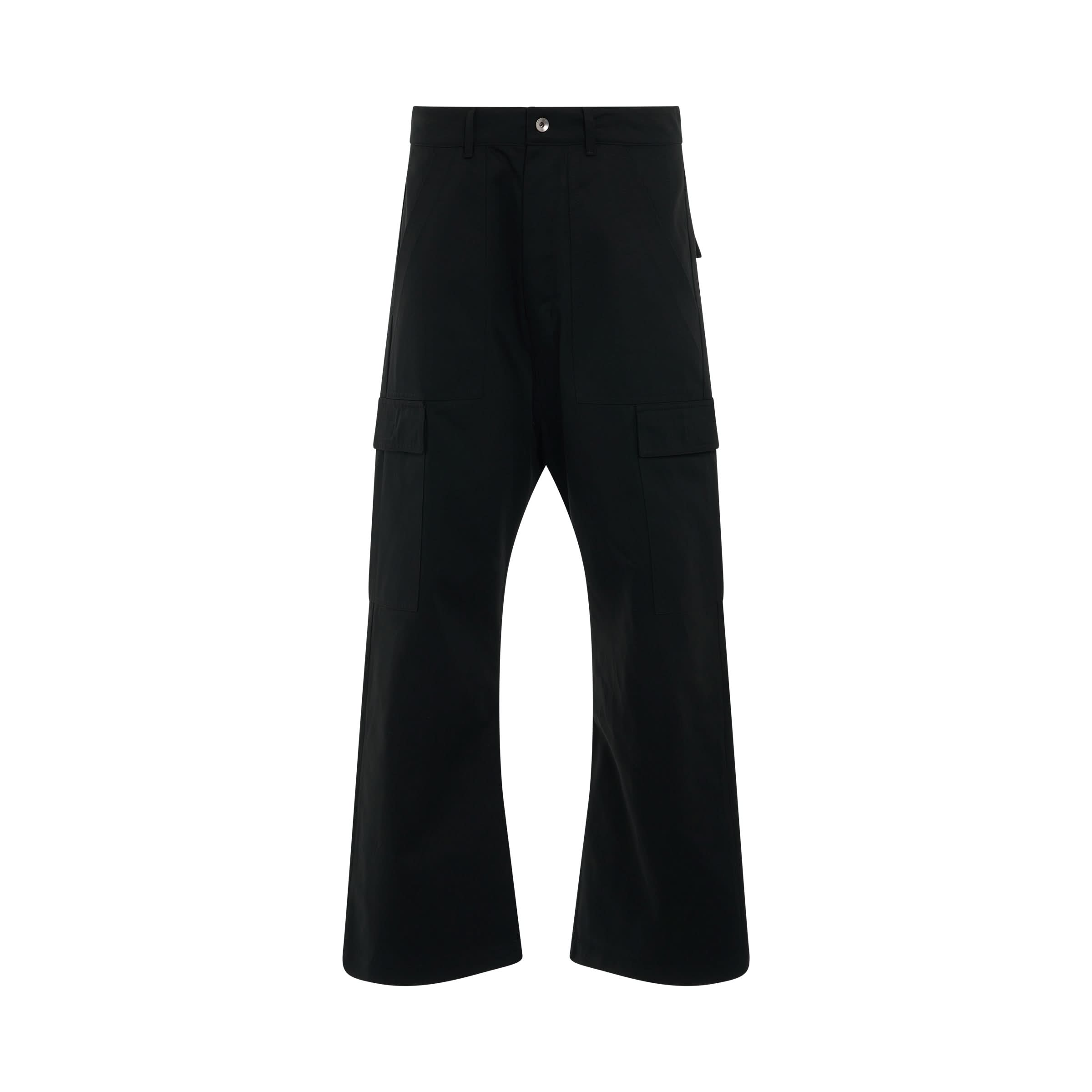 DRKSHDW Woven Cargo Trousers in Black