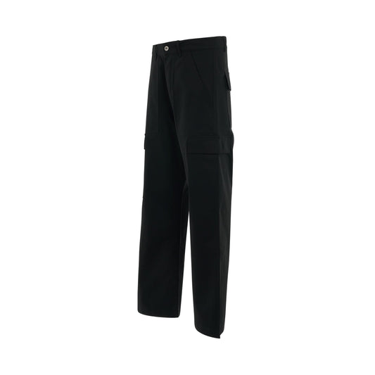 DRKSHDW Woven Cargo Trousers in Black