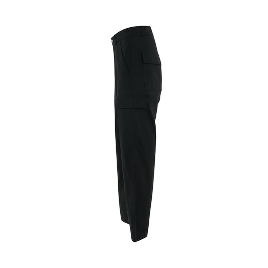 DRKSHDW Woven Cargo Trousers in Black