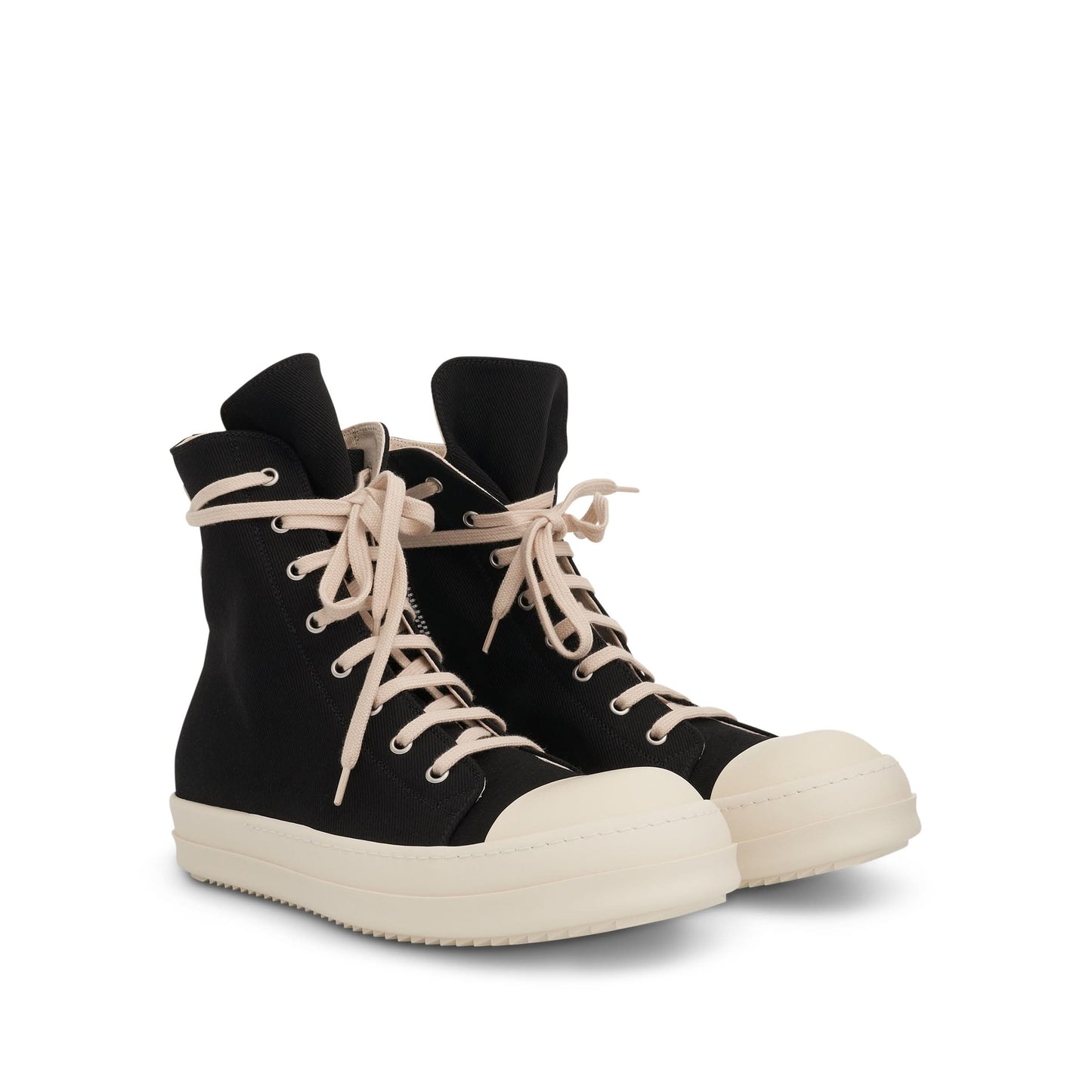 DRKSHDW Denim Sneakers in Black/Milk