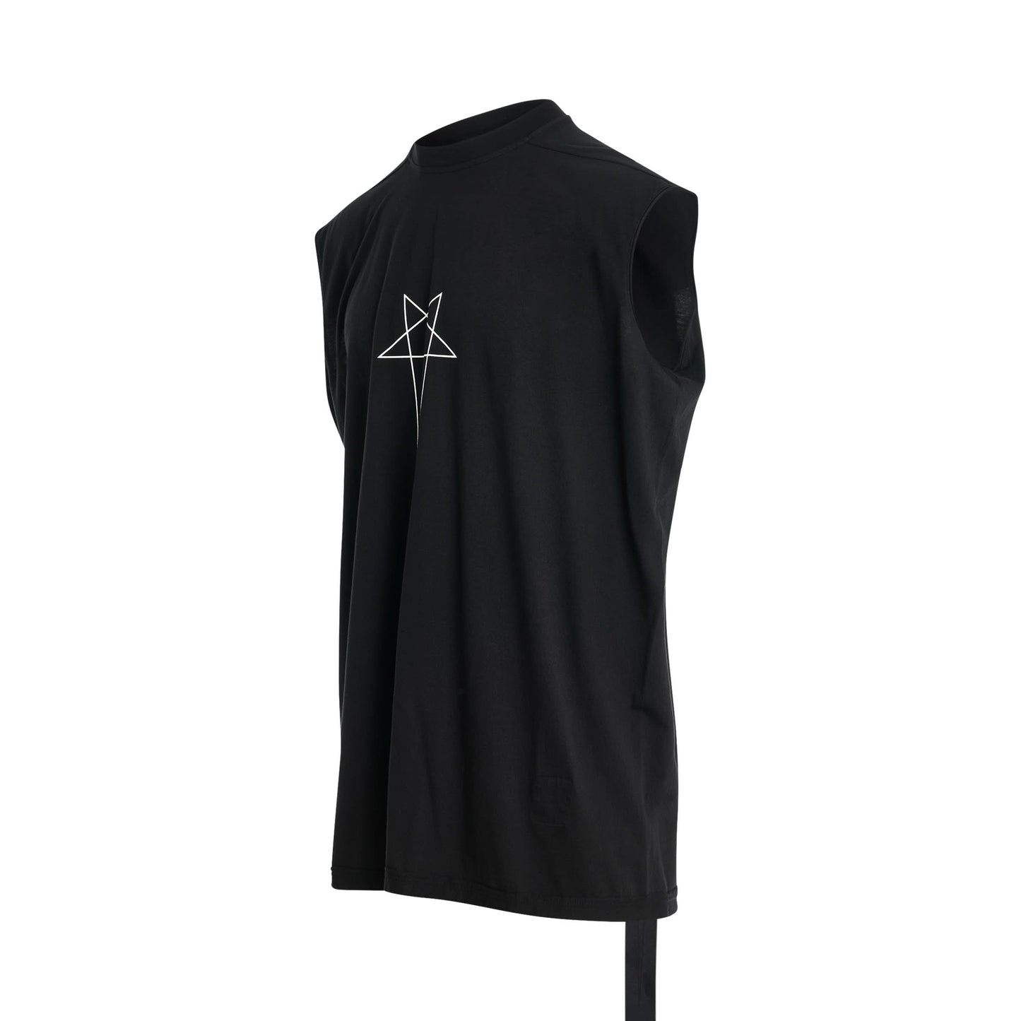 Pentagram Print Tarp T-Shirt in Black/Milk