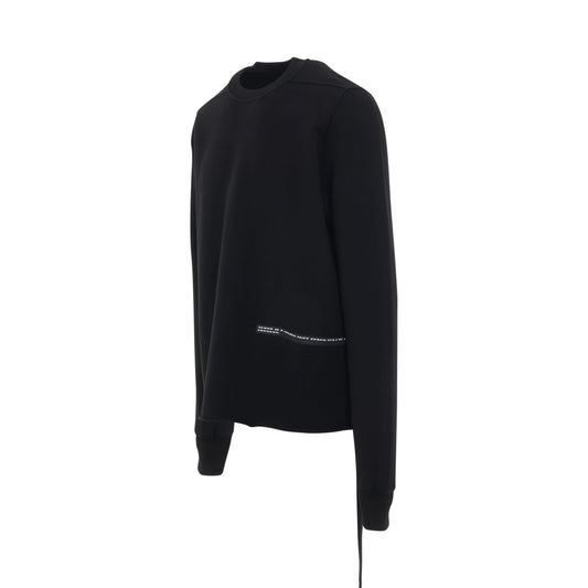 Tears Ribbon Crewneck Sweatshirt in Black