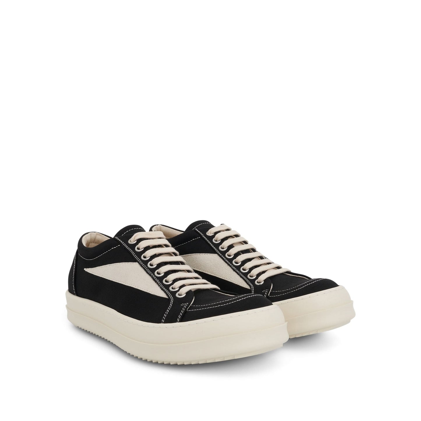 Denim Vintage Sneaker in Black/Milk