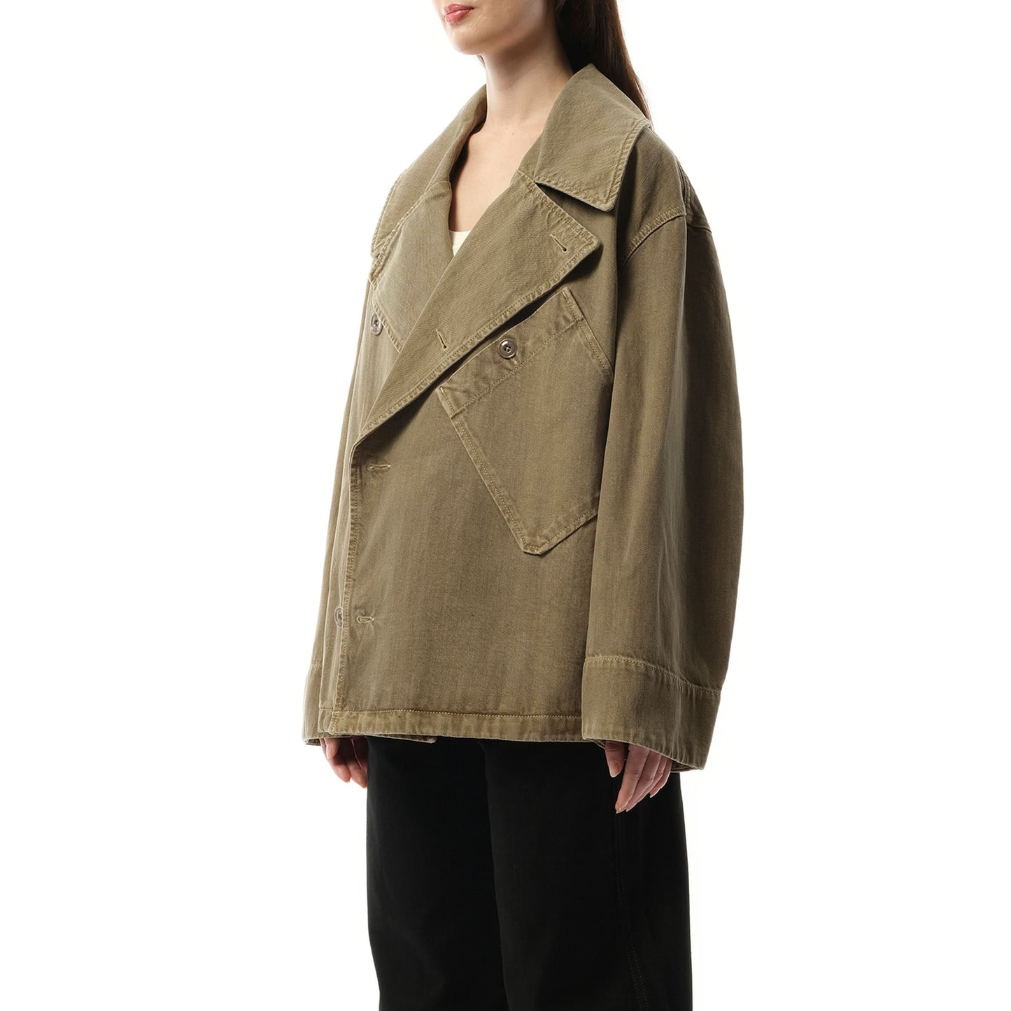 Dispatch Denim Jacket in Snow Olive