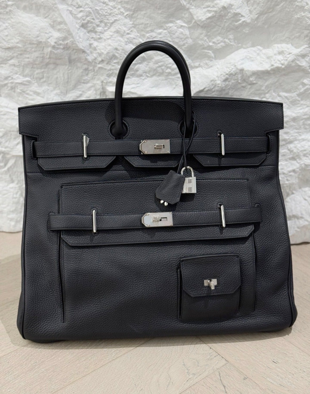 Hermes Birkin HAC 50 Multipocket Togo Leather Palladium Hardware