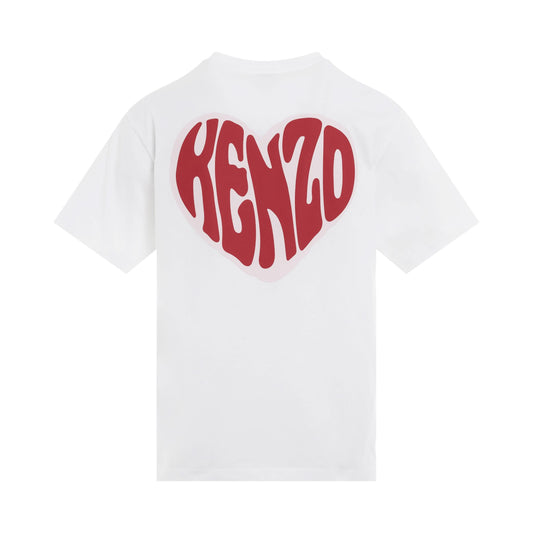 Kenzo Hearts Oversize T-Shirt in White