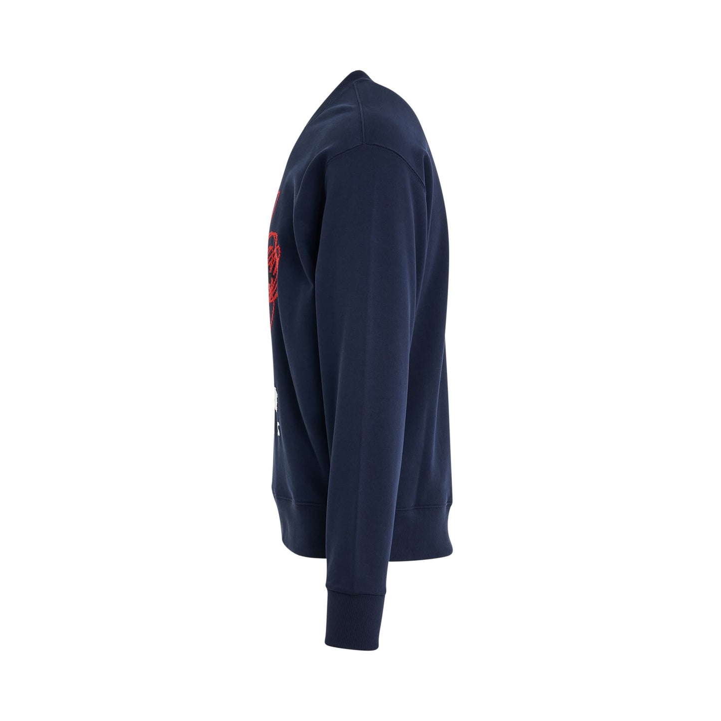 Drawn Varsity Classic Sweatshirt in Midnight Blue